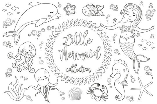 Beautiful:0eluj7kju6m= Mermaid Coloring Pages